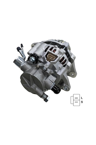 12v Alternatör Dinamo 65 A L-s Vakumlu Çift Kasnak 10 Mm Saplamalı Mıtsubıshı L300