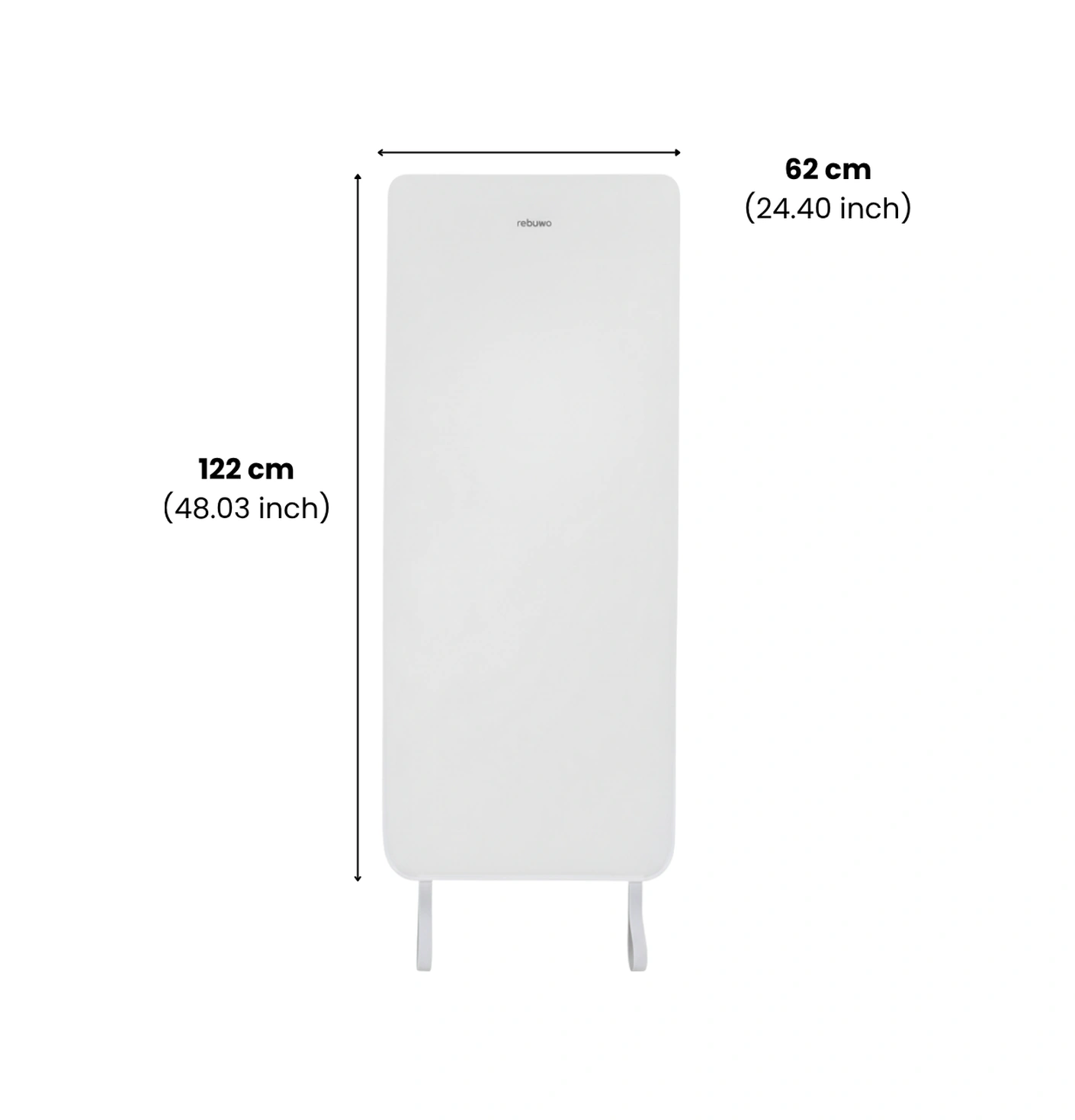 Rebuwo Beyaz Çocuk Yoga Matı 122x62 Cm Lastikli Kenarlı Kaymaz Tabanlı Havlu Dokulu ,yıkanabilir Beyaz