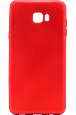 Samsung Uyumlu Galaxy C7 Pro Kılıf Zore Premier Silikon Kapak Kırmızı