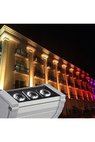 Sıva Üstü Wallwasher Tek Renk Lüks Asil Dekoratif Işık Show Gösteri Aydınlatma Dış Duvar Açık Alan Enerji Tasarruflu Doğa Beyaz Led A-1001 12cm 3w Diğer
