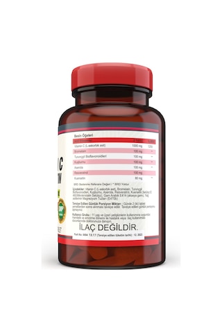 Nevfix Vitamin C Quercetin Bromelian 120 Tablet