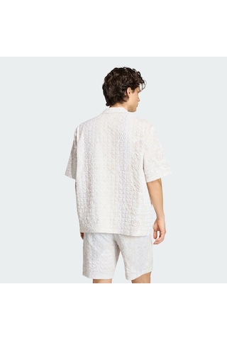 Adidas Kx1226 Resort Shırt Erkek Gömlek Bej