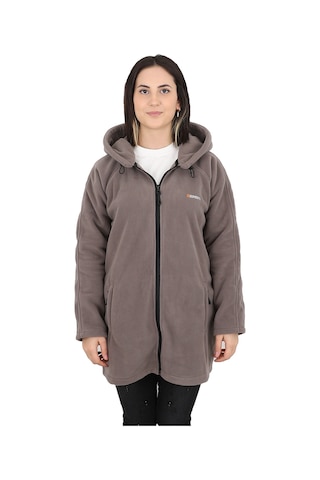 Kadın Gri Polar Ceket - Zenobya Gri