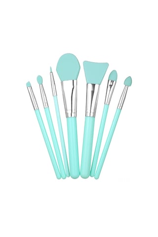 Yifomall 7'li Silikon Makine Fırça Seti - Fondöten, Göz Farı, Kaş Fırçası - Kozmetik Tasarrufu Sağlar