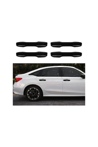 HONDA CIVIC FE1 (2022+) UYUMLU KAPI KOLU KAPLAMASI PIANO BLACK