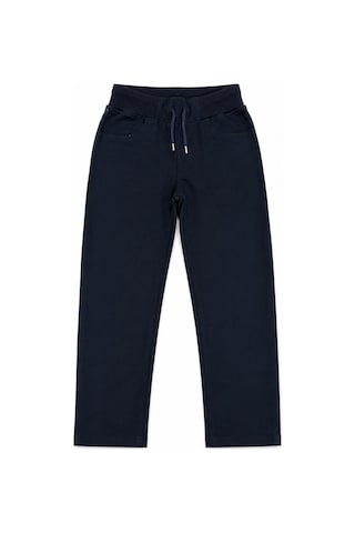 Beniizle Unisex Düz Paça Ribana Bel Çocuk Pantolonu Lacivert