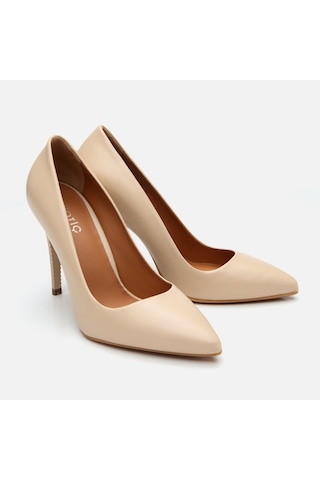Hotiç Kadın Deri Pudra Yüksek Topuklu Stiletto 01ayh304170a310 Bej-beıge Bej