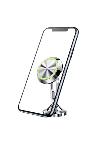 Jmary Mh-76 360 Derece Dönebilen Magnetik Düz Zemin Araç Telefon Tutucu Siyah