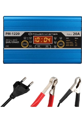 Powermaster PM-1220 12 Volt Max 20 Amper Akü Şarj Cihazı