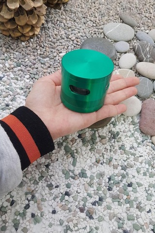 Lexroo Pencereli 63 Mm. Yeşil Baharat Herbal Öğütücüsü Parçalayıcı Pt94ys