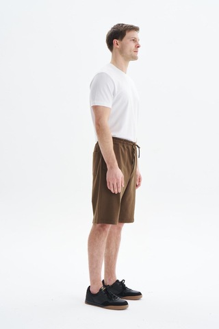 AR-MA Arma Erkek Regular Fit Basic Süprem % 100 Pamuk Arka Ve Yandan Cepli Şort Y29504279102 Kahverengi