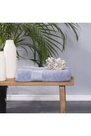 Karaca Home Aquasoft %100 Pamuk Banyo Havlusu 85 cm x 150 cm Mavi