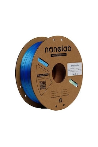 Nanelab Üç Renk Silk Pla Filament - Sarı-mavi-yeşil - 1.75mm - 1kg