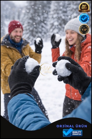 Overpet Outdoor Polar İç Eldiven Trekking & Kış Kullanımı, Sıcak Tutan Hafif Siyah Eldiven Siyah