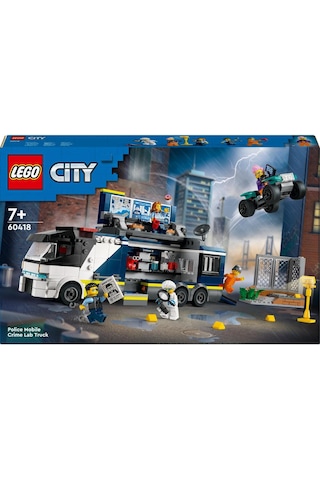 LEGO® City Polis Mobil Suç Laboratuvarı Kamyonu 60418 7+ Yaratıcı Oyuncak Yapım Seti - 674 Parça