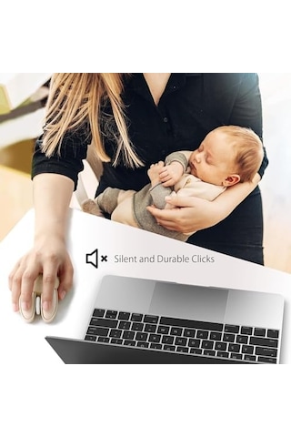 Mofii Wireless Mouse Renkli Tavşan Tasarım Kablosuz Sessiz Bilgisayar Notebook Laptop İçin Fare Usb Nano Receiver Mouse Tak Çalıştır 9.2cm X 6cm Kahverengi