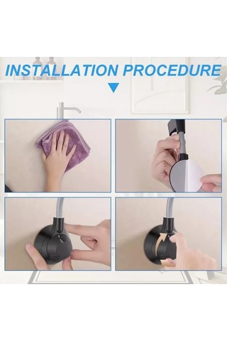 Megaplane Duş Başlığı Tutucu, Vakumlu 201622655 Beyaz