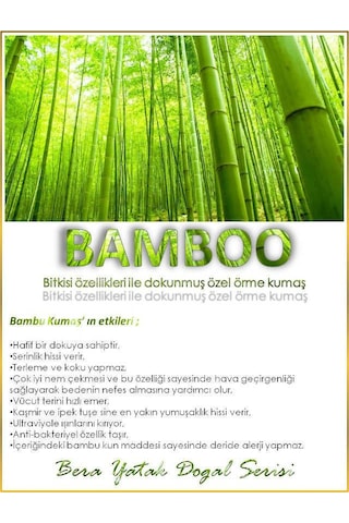 Pooly Bamboo Yaylı Ortopedik Bebek Yatağı 60 x 120 CM