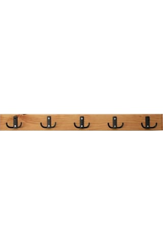 Mavitrend Ahşap Duvar Ve Kapı Askılık Hol Mutfak Banyo Askısı Duvar Askısı 60x8 Cm Meşe