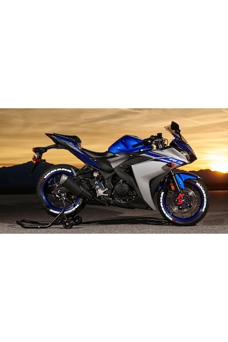 YAMAHA DARK SİDE Motorsiklet Lastik Yazısı Sticker 4 Adet