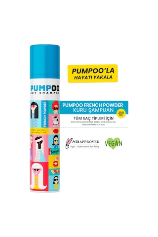 Pumpoo French Powder Kuru Şampuan 200 ML