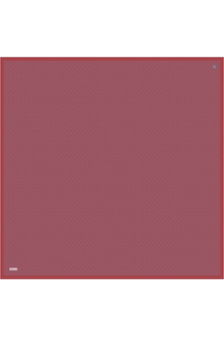 Belli Twill İpek Eşarp Kırmızı, Pembe, Füme Çok Renkli