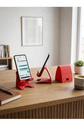 Dekoratif Telefon Stantı Kırmızı