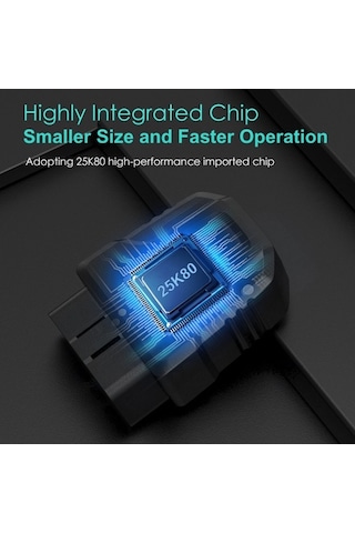 Novahub Kablosuz Obd Iı Tanılama Aracı: Performans Testli Motor Kontrol Çözümü, İos/android Uyumlu Araba Kod Okuyucu