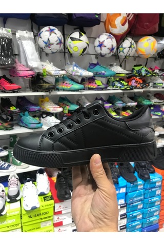 Beyaz Anatomik Taban Yürüyüş Günlük Sneaker Siyah