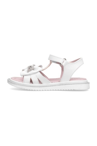 Elit J-f-600-25y Filet Kız Çocuk Düz Sandalet Beyaz Beyaz