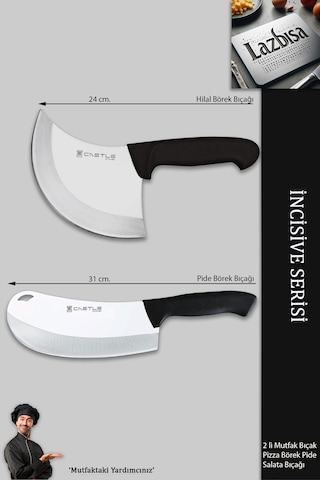 İncisive Serisi Mutfak Bıçak Seti Pizza Börek Pide Bıçağı Mft-567