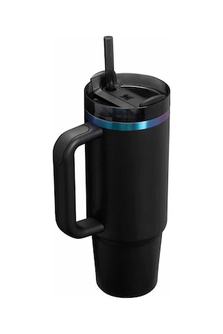 Stanley Quencher H2.o Flowstate Tumbler Pipetli Termos Black Chroma 0.89 Litre Çok Renkli