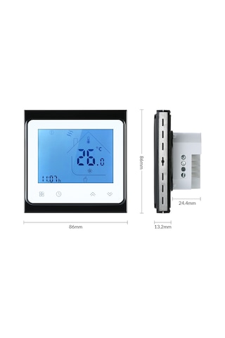 Padalink Bht-002gb 16a Zemin Isıtma Termostati - Lcd Ekranlı, Enerji Tasarruflu, Kolay Kurulum, Beyaz+siyah