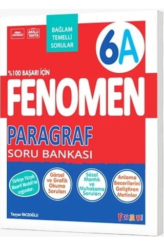 6. Sınıf Paragraf Fenomen A Soru Bankası Fenomen Okul Yayınları 6. Sınıf Paragraf Fenomen A Soru Bankası Fenomen Okul Yayınları