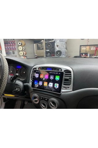 Hyundai Accent Era İle Uyumlu Android Carplay Multimedya 4 Ram 64 Gb Qled Ahd Kamera 9"