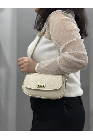 Biçomi Krem Cilt Jessi Çanta Krem