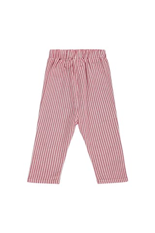 Civil Baby Çizgili 6-18 Ay Pantolon - Kırmızı