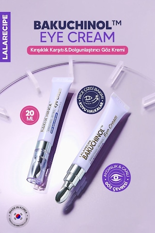 Lalarecipe Retinol Bakuchiol Göz Kremi 1+1 Set LALARECIPE Bakuchinol Eye Cream 20ml x 2 Set