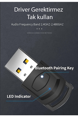 Teknoroket Ps4 / Ps5 / Pc Bluetooth Kulaklık Adaptörü Ve Mikrofon