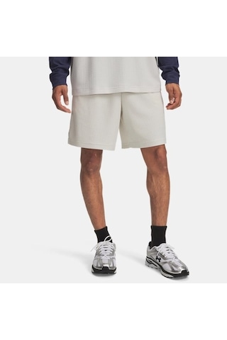 Under Armour Rival Waffle Short Erkek Şort 1383107-110 Beyaz