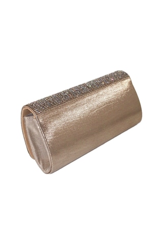 Keeba Suyolu Taşlı Gold Abiye Çanta. Abiye Portföy Clutch Davet Altın Çantası Kadın Gold Abiye Taşlı Çanta Gold