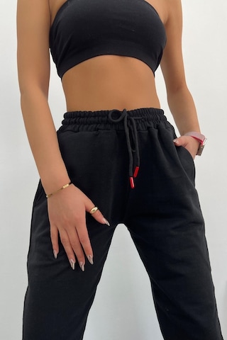 Blackjack Giyim Unısex Slim Fit Jogger Eşofman Altı Kömürr