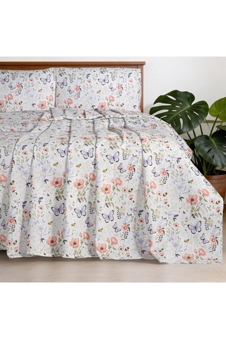 Aryıldız Home Butterfly Tek Kişilik %100 Pamuk Pike 150x220 Cm Renkli