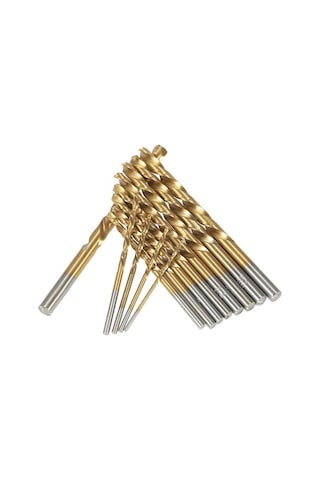 Pazly 13 Adet Sol Dönüşlü Titanyum Kaplama M2 Hss Matkap Ucu Seti - Kırık Vida Çıkarma İçin