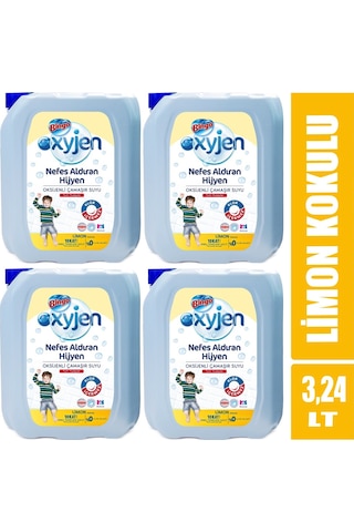 Bingo Çamaşır Suyu 3240ML Oksijenli Limon Kokulu (4 Lü Set)