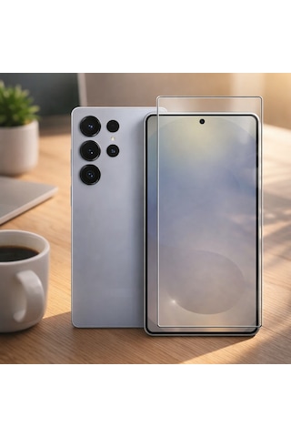 Samsung Uyumlu S25 Ultra Anti Statik Ekran Koruyucu Toz Tutmayan Kırılmaz Cam