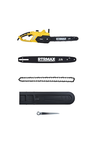 Rtrmax RTM9040SET Elektrikli Ağaç Kesme Motoru Eldiven + Testere Zinciri + Makaralı Uzatma Kablosu 4'lü Set