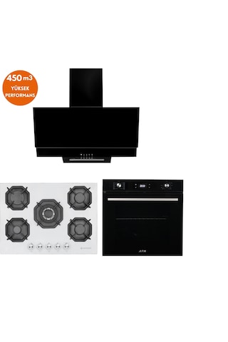 Eminçelik Ve AFM Tech 22 386 + FM7700 + FM3250 Axe Dijital Ankastre Set