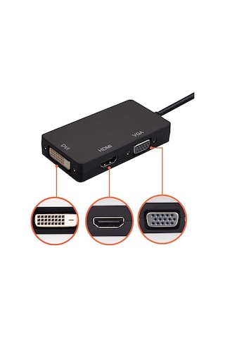 Displayport To Hdmi Vga Dvi Çevirici Dp Dönüştürücü Display Port