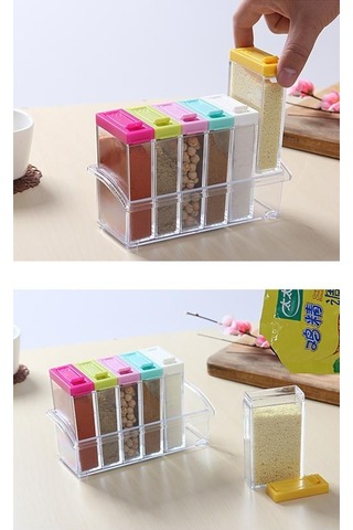 Depolama Konteyner Şişe Şeffaf Baharat Kavanoz Biber Püskürtücü Konteyner Çeşni Cruet Saklama Kabı Mutfak Aracı Şişeler, Kavanozlar Ve Amp Kutular 1